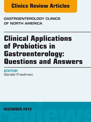 cover image of Clinical Applications of Probiotics in Gastroenterology